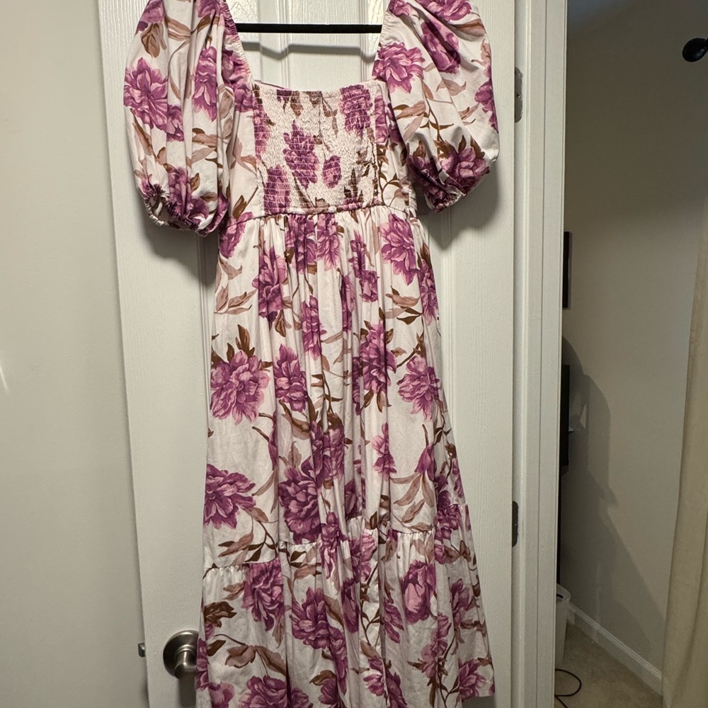 Abercrombie & Fitch Emerson Floral Midi Dress - Picture 4 of 5